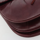 SAINT LAURENT Shoulder Bag Leather Bordeaux Auth bs35835-15