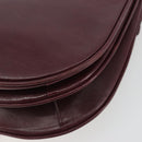 SAINT LAURENT Shoulder Bag Leather Bordeaux Auth bs35835-16