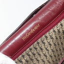 SAINT LAURENT Shoulder Bag Leather Bordeaux Auth bs35835-11