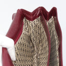 SAINT LAURENT Shoulder Bag Leather Bordeaux Auth bs35835-20