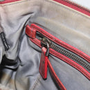 Miu Miu Hand Bag Leather Red Silver Auth bs35836-25
