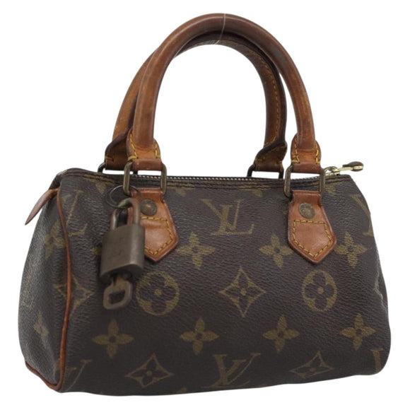 LOUIS VUITTON Monogram Mini Speedy Hand Bag M41534 LV Auth bs35844