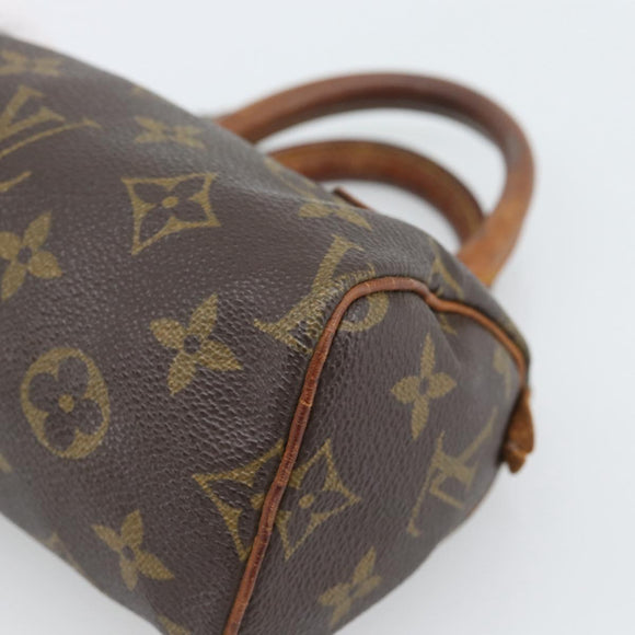 LOUIS VUITTON Monogram Mini Speedy Hand Bag M41534 LV Auth bs35844
