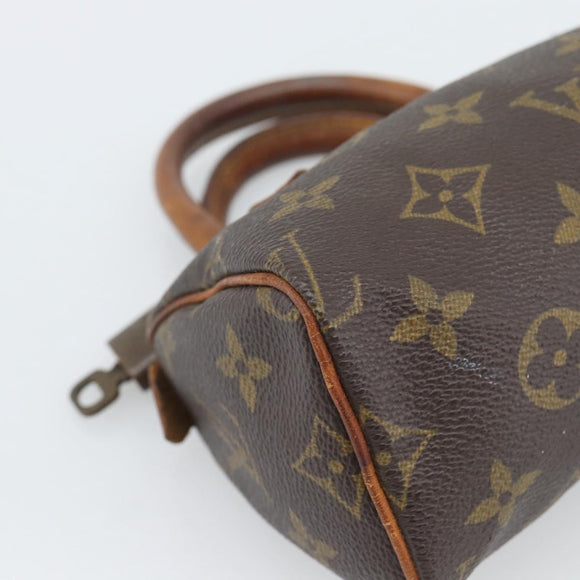 LOUIS VUITTON Monogram Mini Speedy Hand Bag M41534 LV Auth bs35844