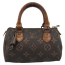 LOUIS VUITTON Monogram Mini Speedy Hand Bag M41534 LV Auth bs35844-13