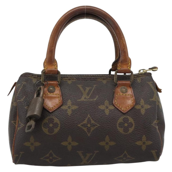 LOUIS VUITTON Monogram Mini Speedy Hand Bag M41534 LV Auth bs35844