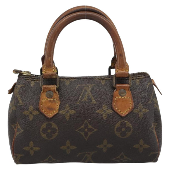 LOUIS VUITTON Monogram Mini Speedy Hand Bag M41534 LV Auth bs35844