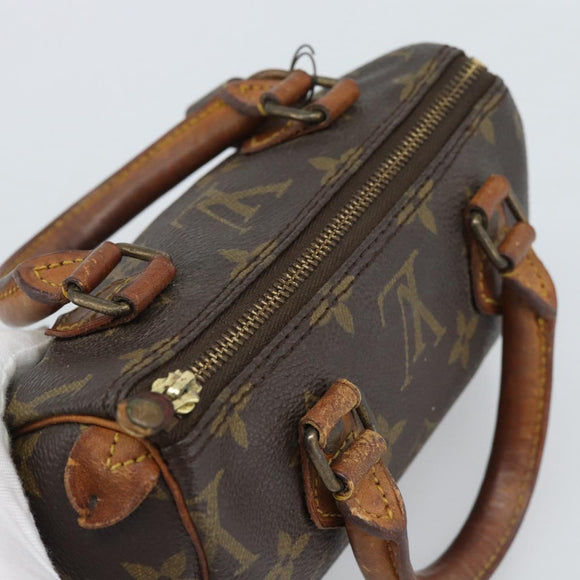 LOUIS VUITTON Monogram Mini Speedy Hand Bag M41534 LV Auth bs35844