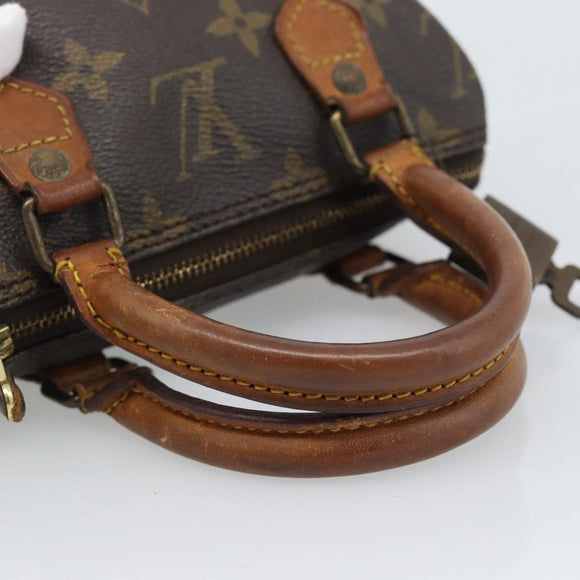 LOUIS VUITTON Monogram Mini Speedy Hand Bag M41534 LV Auth bs35844
