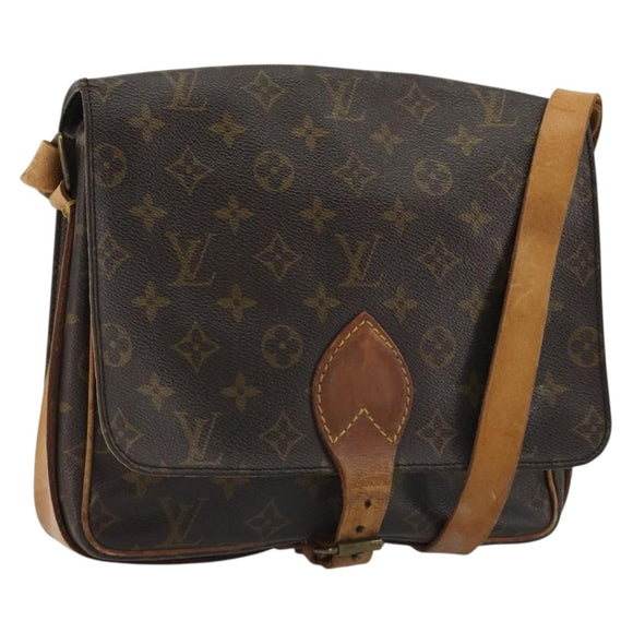 LOUIS VUITTON Monogram Cartouchiere GM Shoulder Bag M51252 LV Auth bs35850
