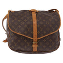 LOUIS VUITTON Monogram Saumur 35 Shoulder Bag M42254 LV Auth bs35853-13