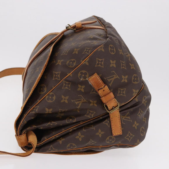 LOUIS VUITTON Monogram Saumur 35 Shoulder Bag M42254 LV Auth bs35853