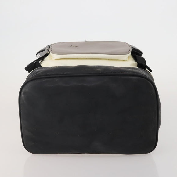 CHANEL Sports Line Backpack White Gray CC Auth bs35854