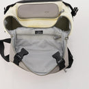 CHANEL Sports Line Backpack White Gray CC Auth bs35854-9