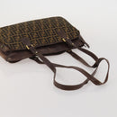 FENDI Zucca Hand Bag Canvas 3 Set Brown Auth bs35855-19