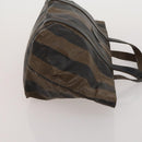 FENDI Pecan Shoulder Bag PVC 2 Set Brown Black Auth bs35857-15