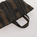 FENDI Pecan Shoulder Bag PVC 2 Set Brown Black Auth bs35857-16