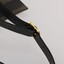 FENDI Pecan Shoulder Bag PVC 2 Set Brown Black Auth bs35857-6