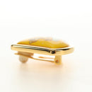 HERMES Earring Metal Gold Yellow Auth bs35859M-7