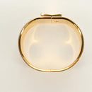 HERMES Emilel GM Bracelet Metal Cloisonne Gold Blue Auth bs35861V-11