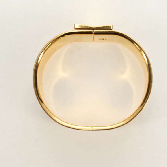 HERMES Emilel GM Bracelet Metal Cloisonne Gold Blue Auth bs35861V