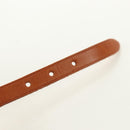 HERMES Appi 3 Bracelet Leather Brown Silver Auth bs35862M-7