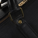 LOUIS VUITTON Epi Keepall 60 Boston Bag Noir M42942 LV Auth bs35863-17