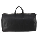 LOUIS VUITTON Epi Keepall 60 Boston Bag Noir M42942 LV Auth bs35863-2
