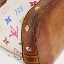 LOUIS VUITTON Monogram Multicolor Alma Hand Bag White M92647 LV Auth bs35864-16