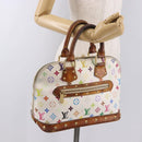 LOUIS VUITTON Monogram Multicolor Alma Hand Bag White M92647 LV Auth bs35864-28