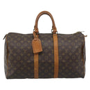 LOUIS VUITTON Monogram Keepall 50 Boston Bag M41426 LV Auth bs35866-13