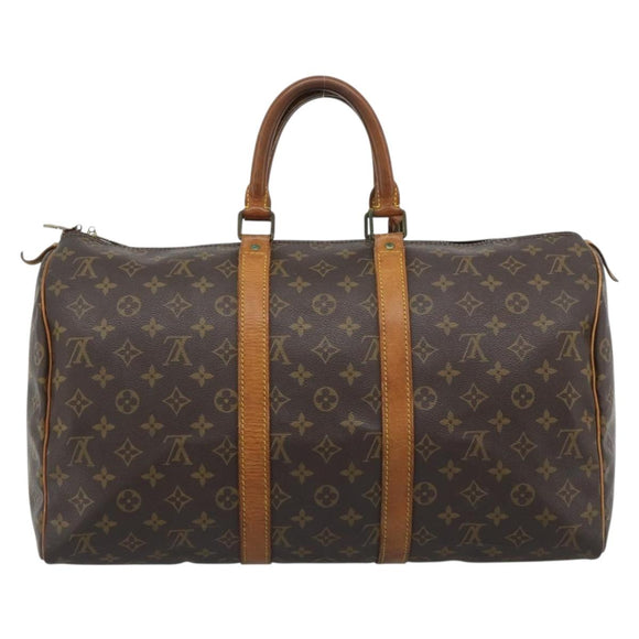 LOUIS VUITTON Monogram Keepall 50 Boston Bag M41426 LV Auth bs35866