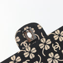 CHANEL Chain Shoulder Bag Canvas Black Silver CC Auth bs35870-20