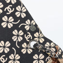 CHANEL Chain Shoulder Bag Canvas Black Silver CC Auth bs35870-21