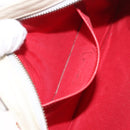 Christian Louboutin Shoulder Bag Leather White Red Auth bs35872-19