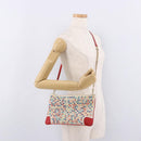 Christian Louboutin Shoulder Bag Leather White Red Auth bs35872-20