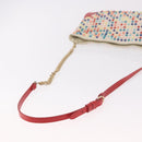 Christian Louboutin Shoulder Bag Leather White Red Auth bs35872-7