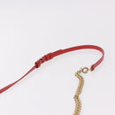 Christian Louboutin Shoulder Bag Leather White Red Auth bs35872-8