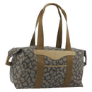 SAINT LAURENT Boston Bag PVC Black Khaki Auth bs35876-1