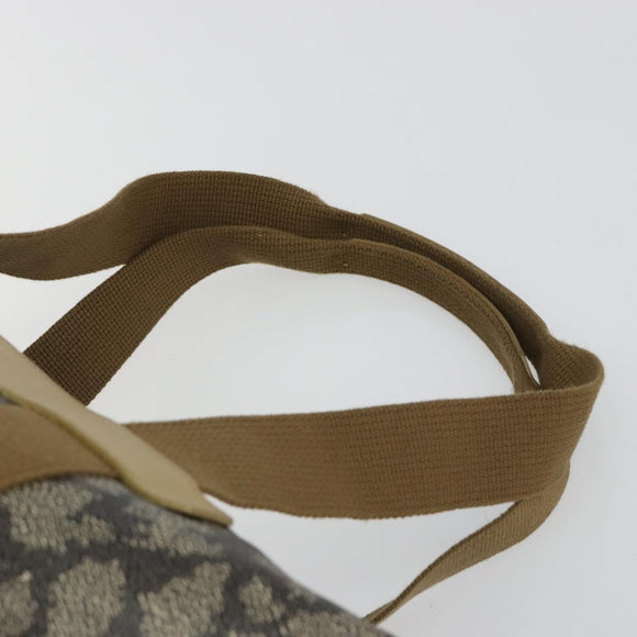 SAINT LAURENT Boston Bag PVC Black Khaki Auth bs35876