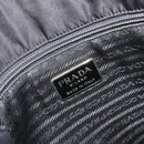 PRADA Tote Bag Leather Black Silver Auth bs35877-18