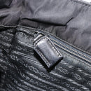 PRADA Tote Bag Leather Black Silver Auth bs35877-21
