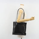 PRADA Tote Bag Leather Black Silver Auth bs35877-24