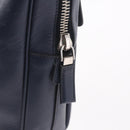 PRADA Business Bag Saffiano leather Blue Silver Auth bs35878-18