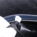 PRADA Business Bag Saffiano leather Blue Silver Auth bs35878-12