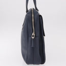 PRADA Business Bag Saffiano leather Blue Silver Auth bs35878-4