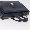 PRADA Business Bag Saffiano leather Blue Silver Auth bs35878-6