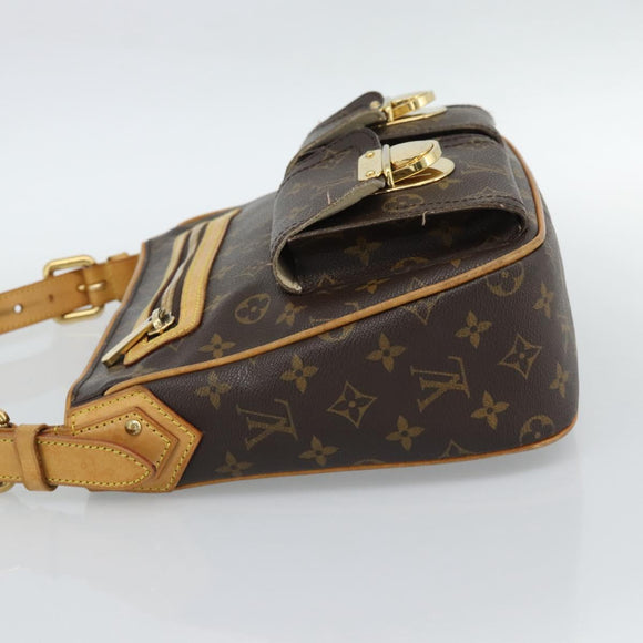 LOUIS VUITTON Monogram Hudson GM Shoulder Bag M40045 LV Auth bs35883