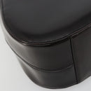 PRADA patent Shoulder Bag Dark Brown Gold Auth bs35885A-14
