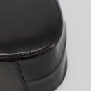 PRADA patent Shoulder Bag Dark Brown Gold Auth bs35885A-15